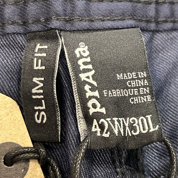 Prana Bridger NEW Jeans Pants Mens 42 x 30 Blue Slim Straight Gorpcore Organic - Picture 8 of 13